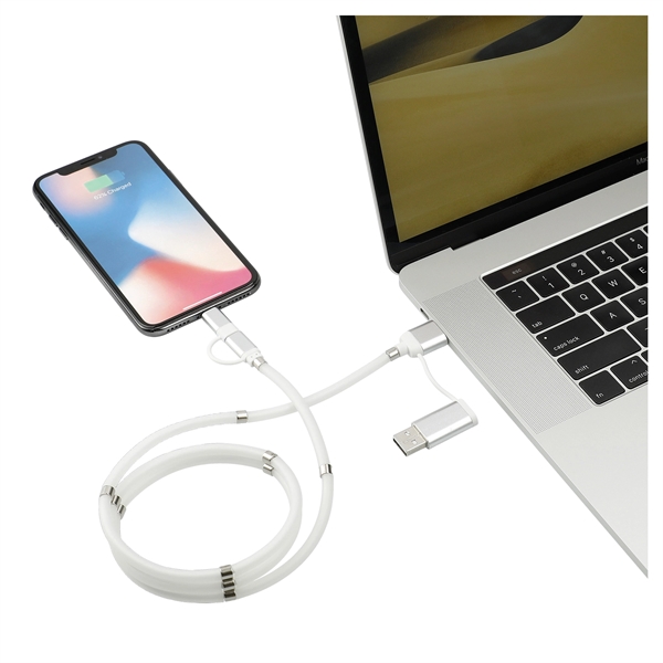 Whirl 5-in-1 Charging Cable with Magnetic Wrap - Image 3