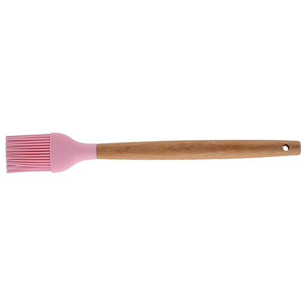 Silicone Kitchen Brush with Wooden Handle, Optional Cooking - Image 3