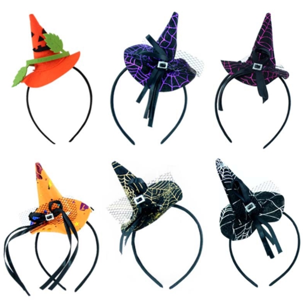 Halloween Witch Decoration Hair Hoop - Image 1