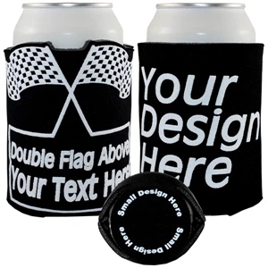 Crazy Frio™ Double Checkered Flag Beverage Holder