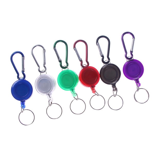 Retractable Keychain Reel with Carabiner - Image 4
