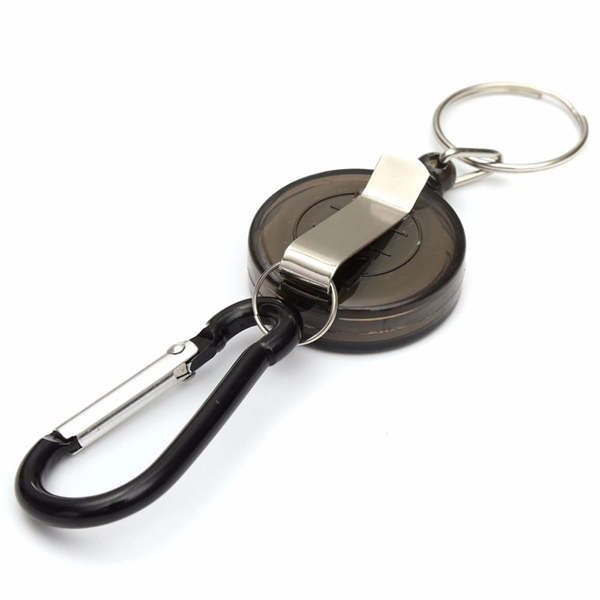 Retractable Keychain Reel with Carabiner - Image 5