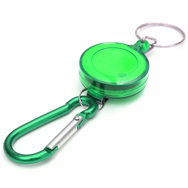Retractable Keychain Reel with Carabiner - Image 6