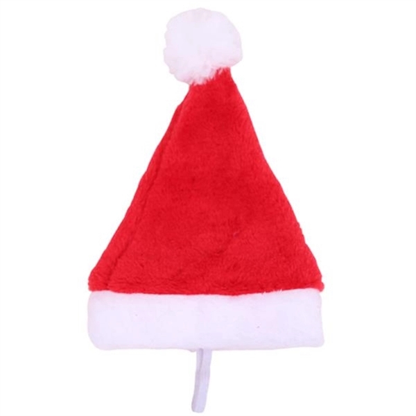 Plush Pet Christmas Hat For Cats and Small Dogs - Image 2
