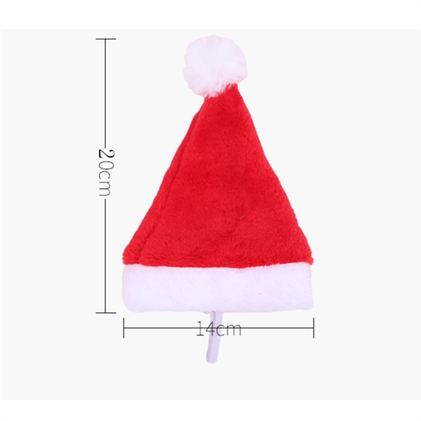 Plush Pet Christmas Hat For Cats and Small Dogs - Image 3