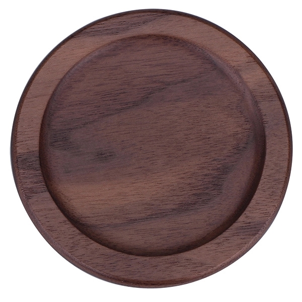 3 5/8'' Wooden Round Shaped Coaster - Image 2
