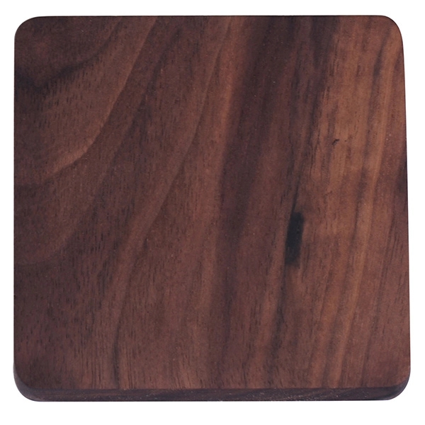 3 1/2'' Wooden Square Shaped Coaster - Image 2