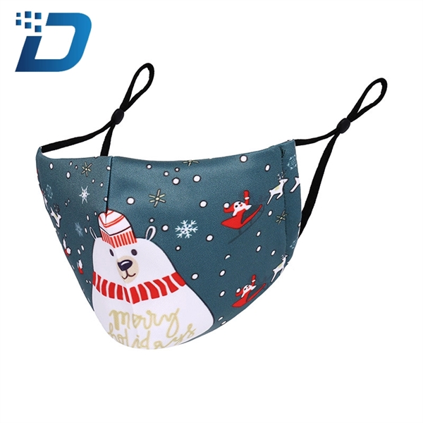 3D-Shape Christmas Face Mask With A Pocket - Image 5
