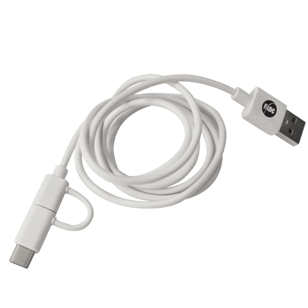 3-In-1 3 Ft. Charging Cable With Antimicrobial Additive - Image 1