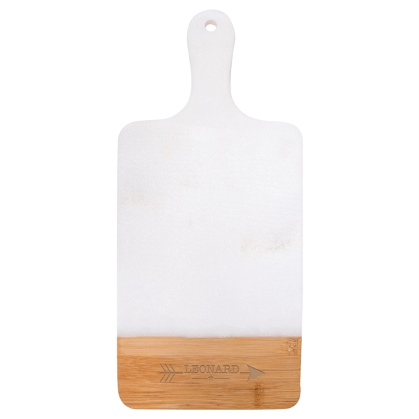 Marble And Bamboo Cutting Board - Image 1