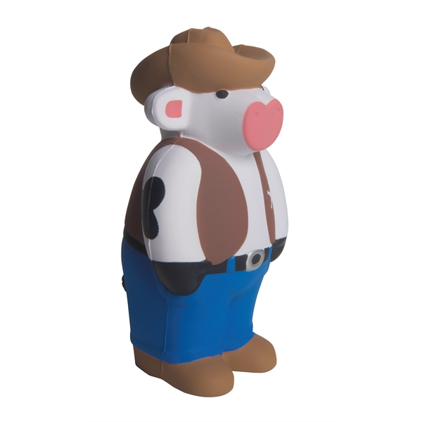 Squeezies® Cowboy Cow Stress Reliever - Image 1