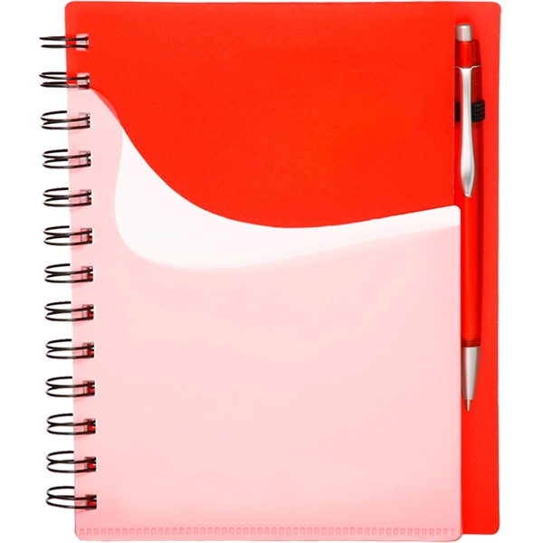 Classic Spiral Notebook w/ Custom Logo Two-Tone Notebooks - Image 4