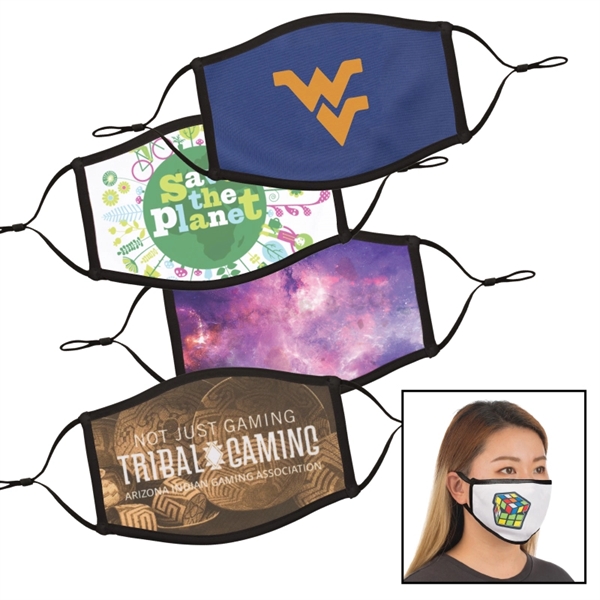 ON SALE! Full Color Dye Sublimation Face Mask - Small / Med - Image 1