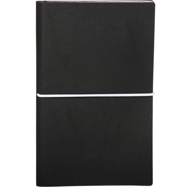 Softcover Notebook w/ Custom Imprint & Elastic Closing Band - Image 2