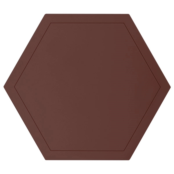 3 1/2'' Hexagon Shaped Silicone Coaster - Image 3