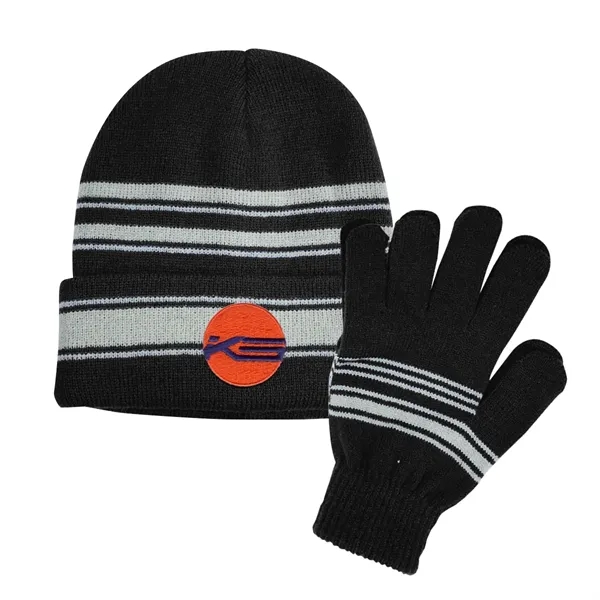Cuff Beanie And Gloves Set - Image 2