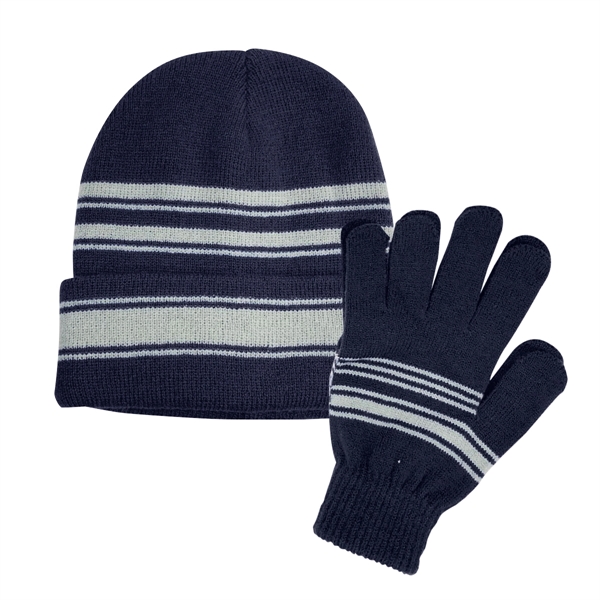Cuff Beanie And Gloves Set - Image 5