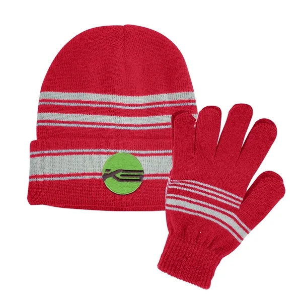 Cuff Beanie And Gloves Set - Image 6