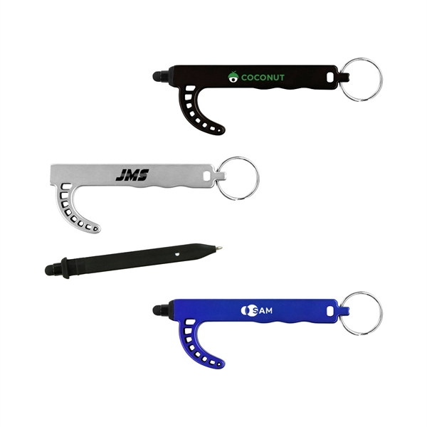 Touchless Key Tag with Pen - Image 1