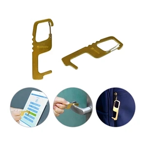 Antibacterial Touchless Brass Keytag