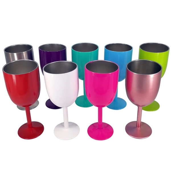 10oz Stainless Steel Wine Glass     - Image 4