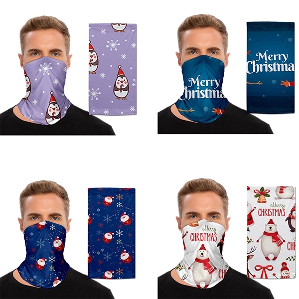 Christmas Neck Gaiter Multi Face Mask Tube - Image 2