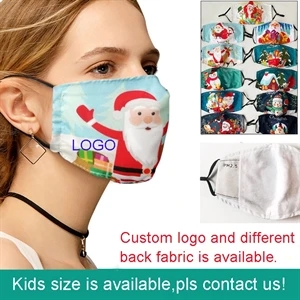 Christmas 3-Ply Cotton Mask with Filter