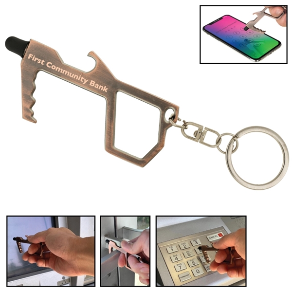Custom Shape Safety Hands Free Tool with Stylus and Bottle O - Image 1