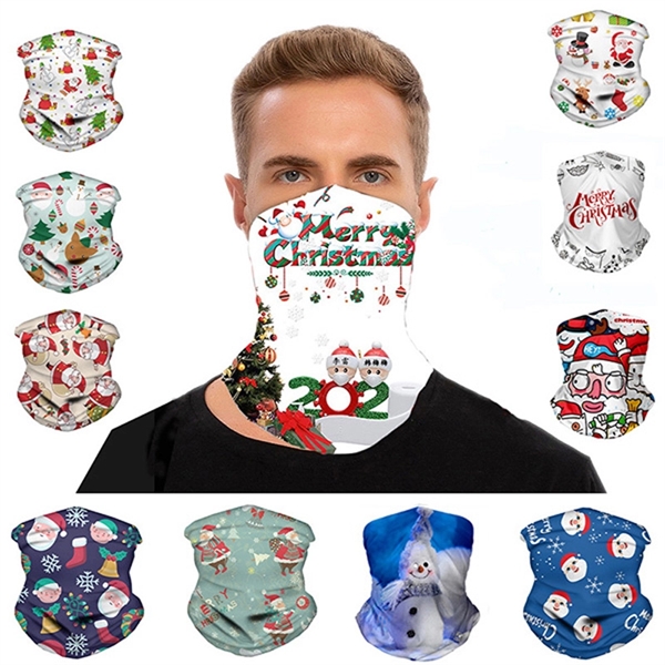 Christmas Neck Gaiter Multi Face Mask Tube - Image 3