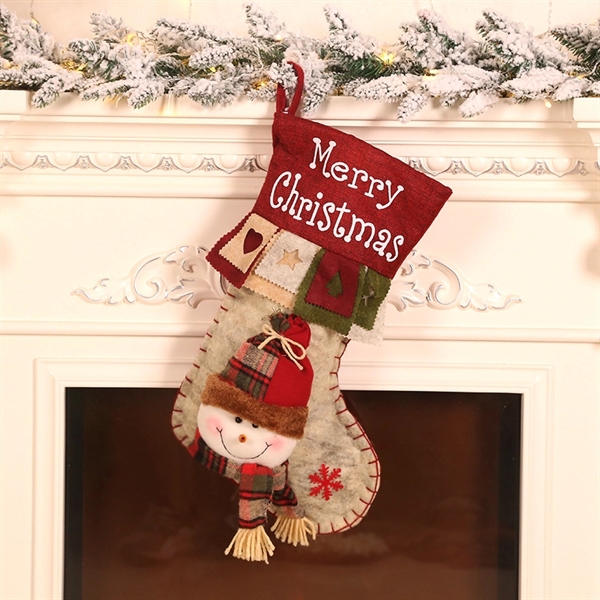 Classic Christmas Stockings Ornaments  Gift Bag - Image 3