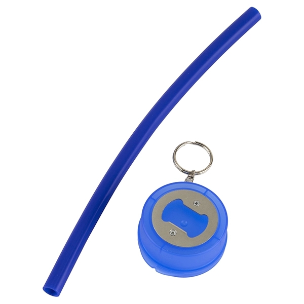 10" Reusable Silicone straw in Bottle opener case - Image 16
