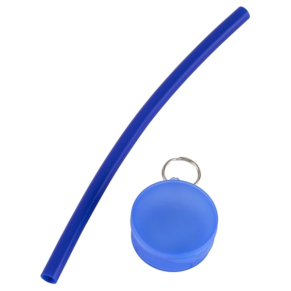 10" Reusable Silicone straw in Bottle opener case - Image 21