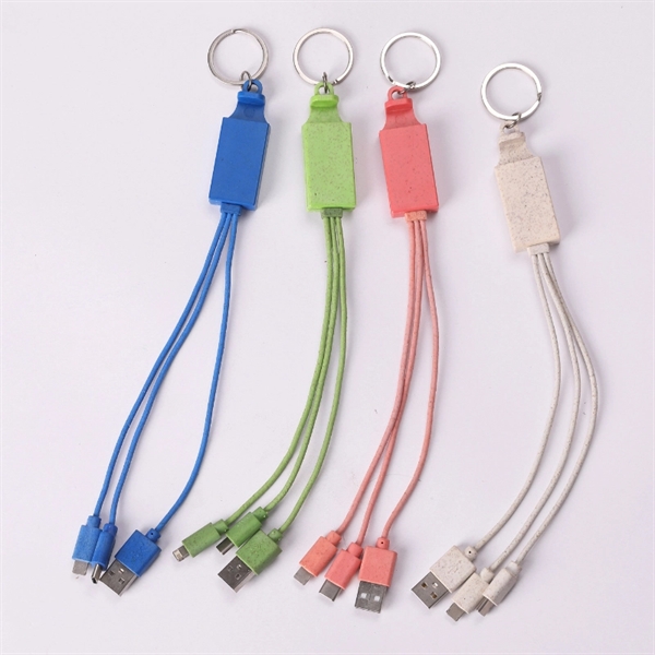 Wheat Straw USB Cable Splitter