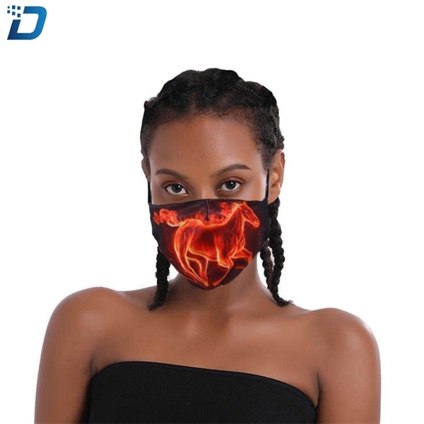 3D Halloween Printed Cotton Mask - Image 3
