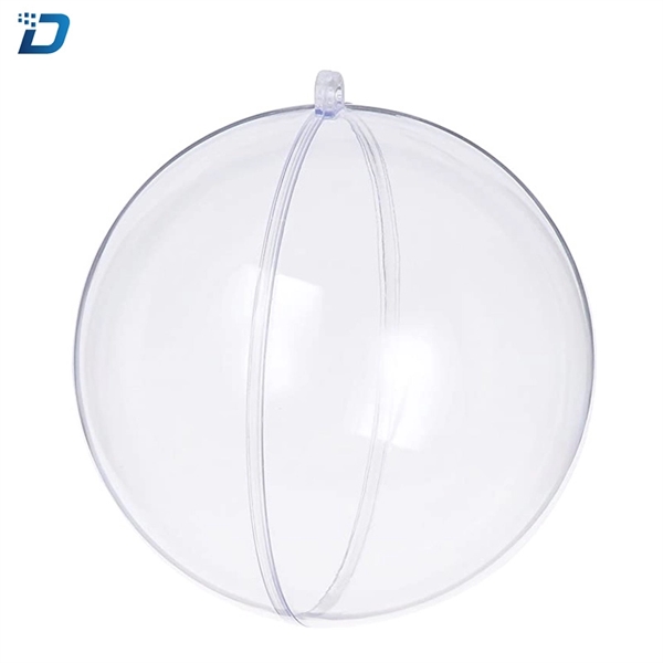 Clear Plastic Ornament Ball - Image 3