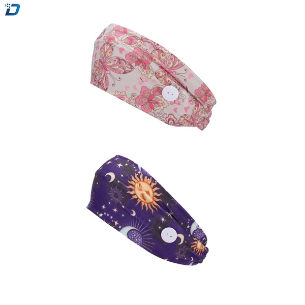 Headbands Buttons Face Mask Yoga Sports Bands Hair Bands - Image 1
