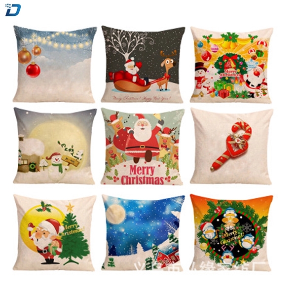 Pillow Covers Merry Christmas Decorative - Image 1