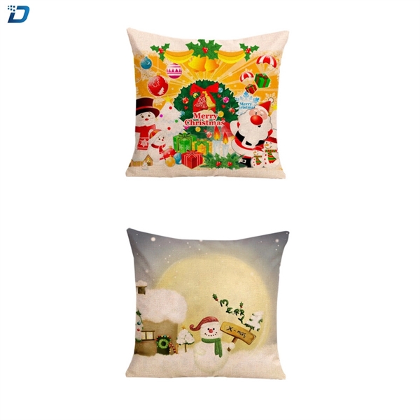 Pillow Covers Merry Christmas Decorative - Image 2