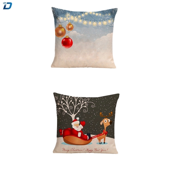Pillow Covers Merry Christmas Decorative - Image 3