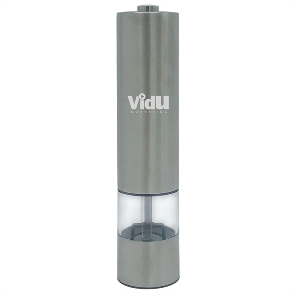 Stainless Steel Electric Salt and Pepper Grinder Battery Ope - Image 1
