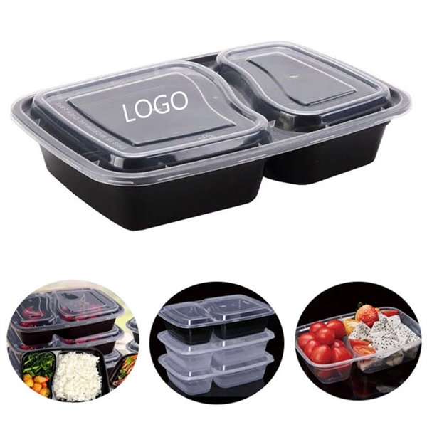 Disposable 2 Compartments Lunch Box - Image 1