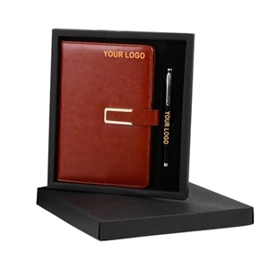 Business Journal Notebook Gift Set with Pen    