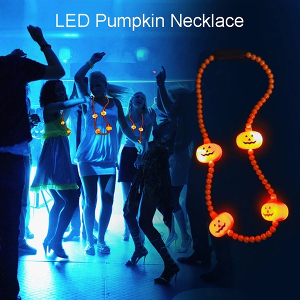 LED Pumpkin Necklace     - Image 1