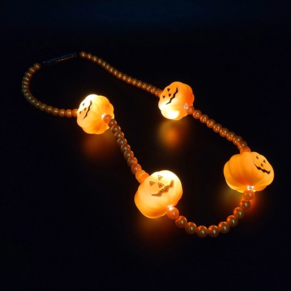 LED Pumpkin Necklace     - Image 4
