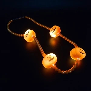 LED Pumpkin Necklace    