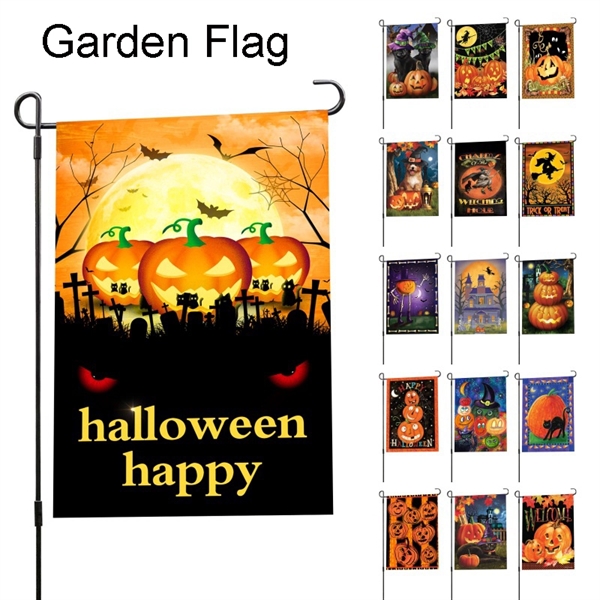 Full Color Garden Flag 12" x 18"  Halloween Thanksgiving - Image 1