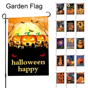 Full Color Garden Flag 12" x 18"  Halloween Thanksgiving