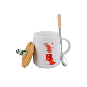 Ceramic Christmas Gift Mug with Spoon