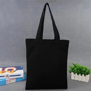 Natural Cotton Canvas Grocery Tote (13 3/8" W x 15 3/4" H)