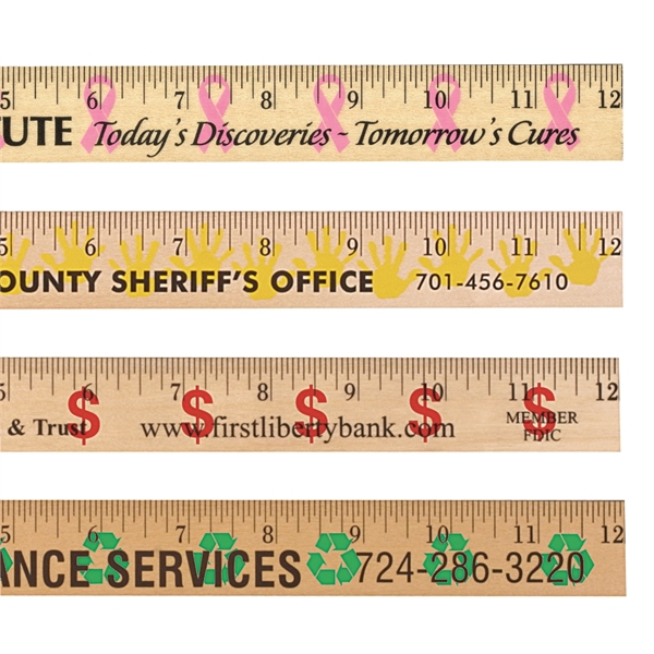 Ribbon Background Rulers - Clear Lacquer Finish - Image 2